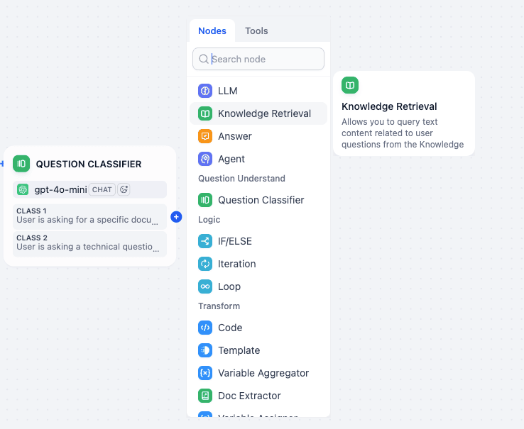 Knowledge Retrieval Node