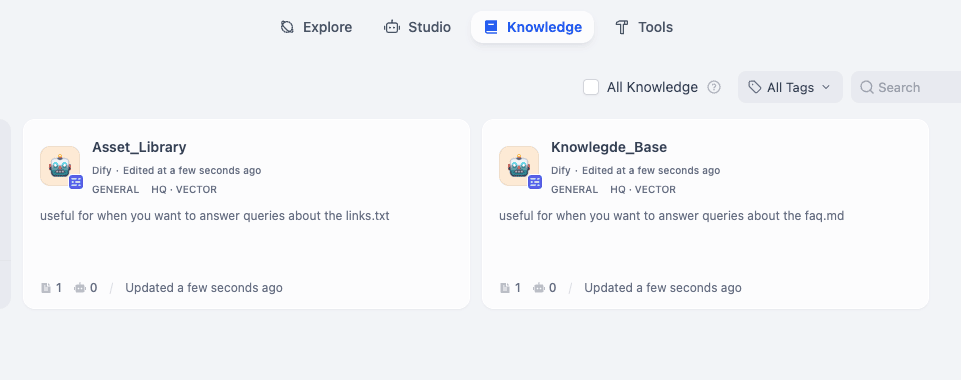 Knowledge sources renamed