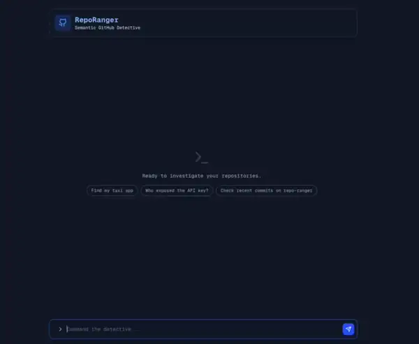 Repo ranger Github MCP based app  demo